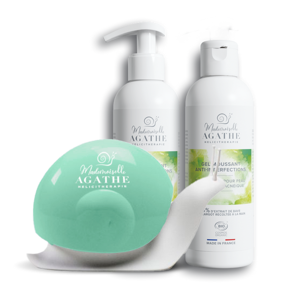 DUO FOAMING GELS & its Hélicimousse soap dispenser