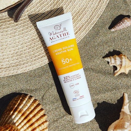 CRÈME SOLAIRE Certifiée Bio - Non Teintée SPF50+