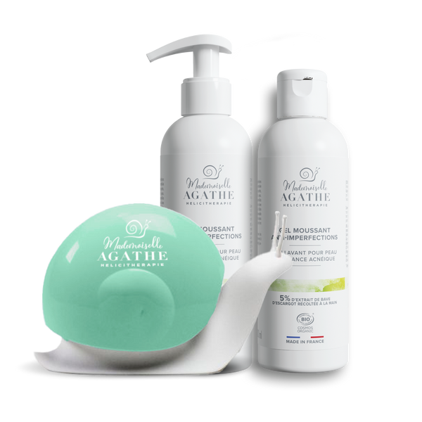 DUO FOAMING GELS & its Hélicimousse soap dispenser