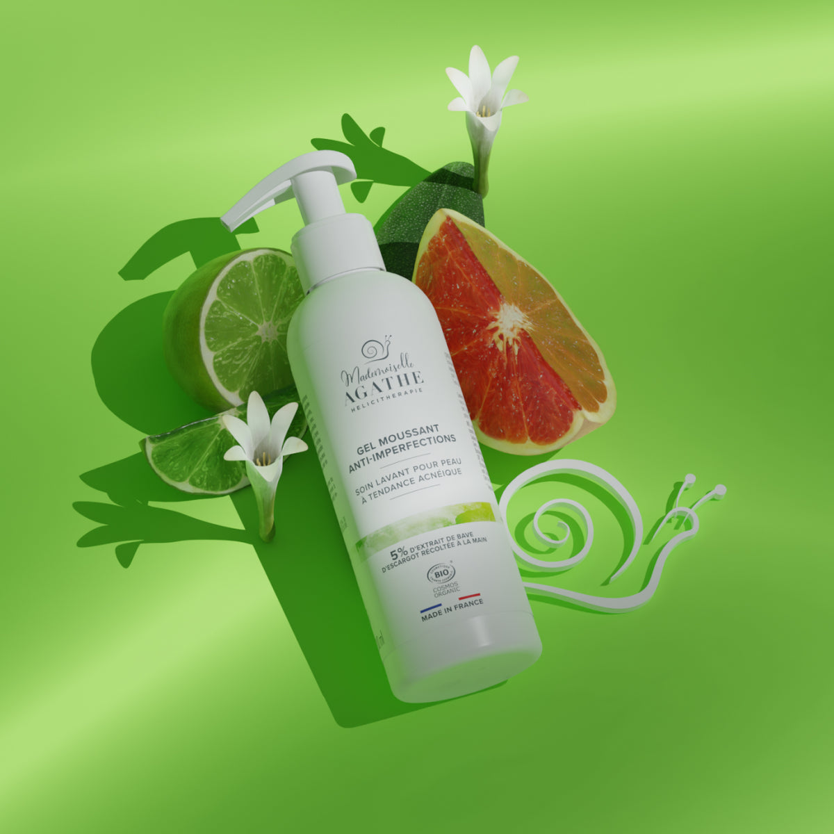 DUO FOAMING GELS &amp; its Hélicimousse soap dispenser