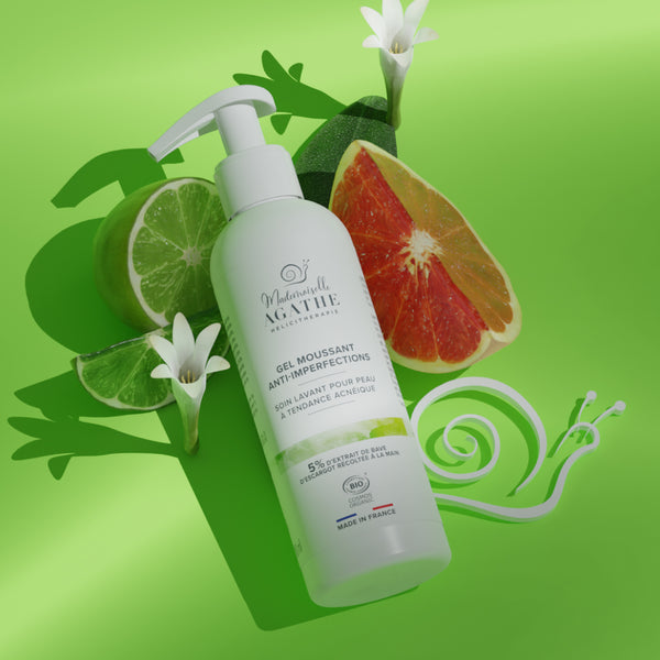 Certified organic FOAMING GEL - Cleansing & Purifying