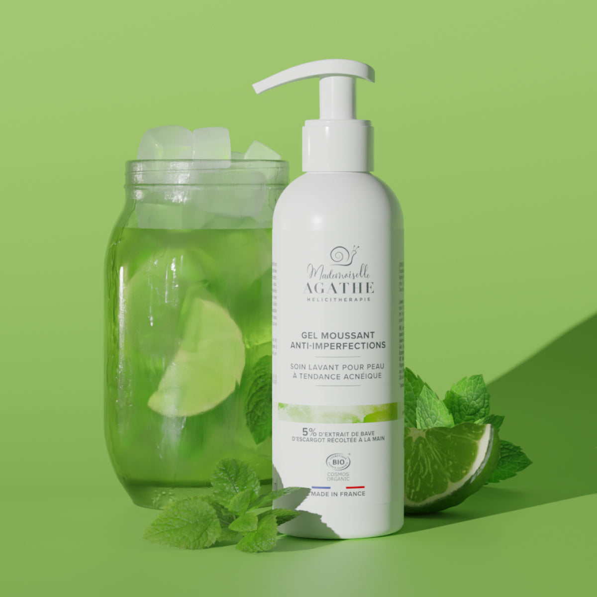 Certified organic FOAMING GEL - Cleansing &amp; Purifying