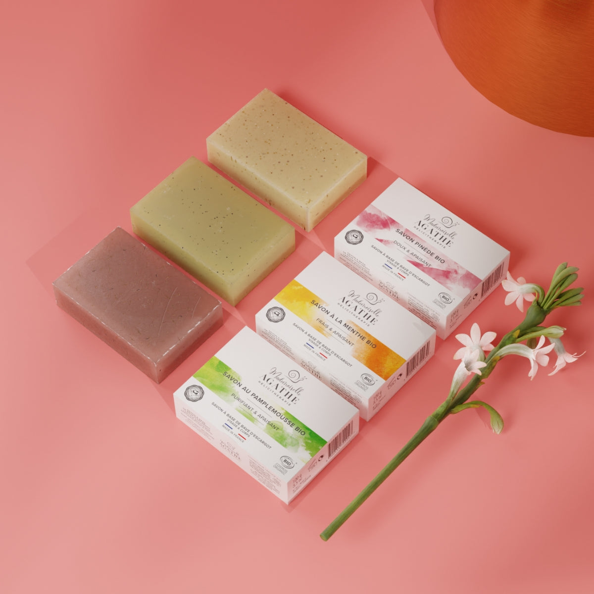 LOT 3 Organic SOAPS - Cold saponified