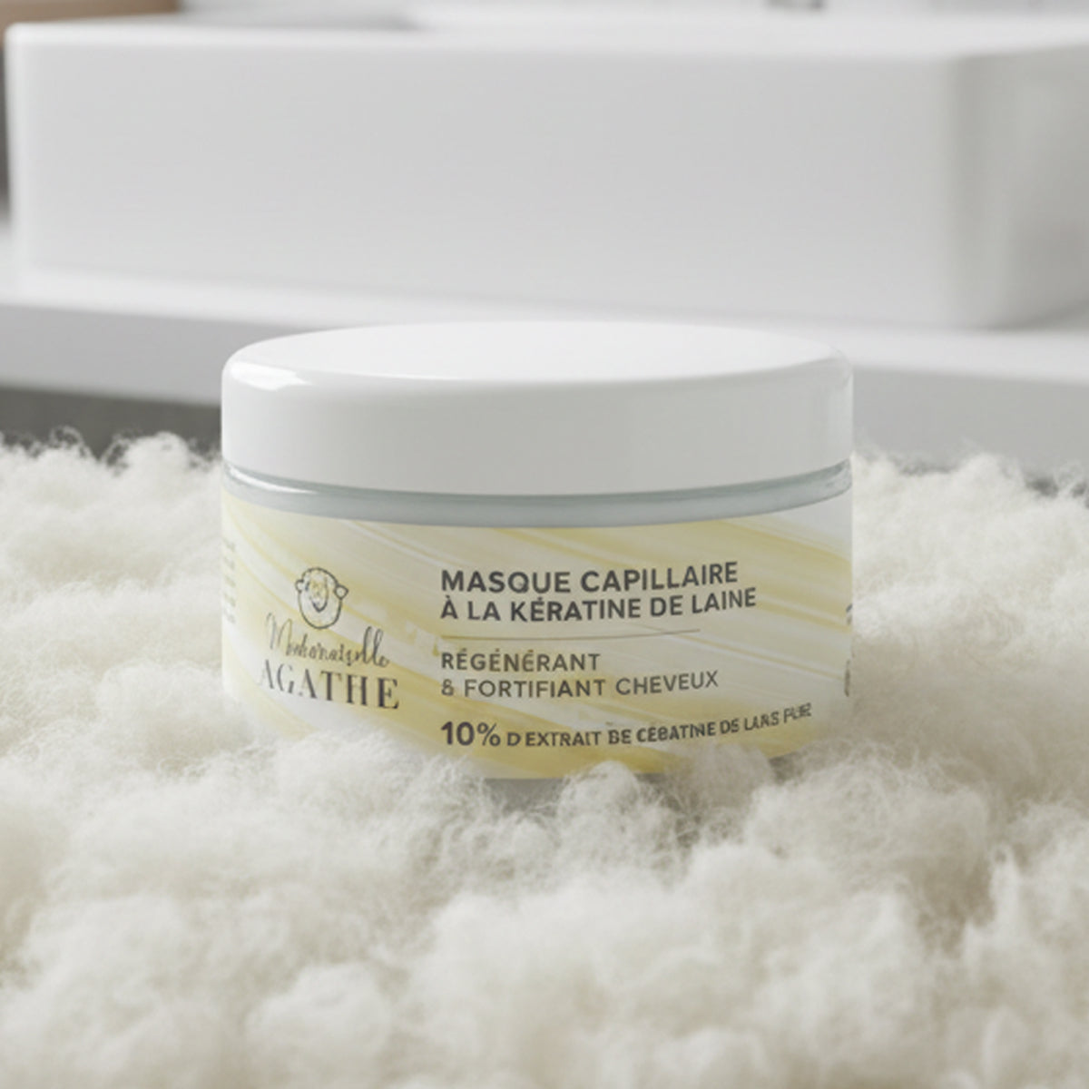Organic Certified Wool Keratin Hair Mask - regenerating & strengthening