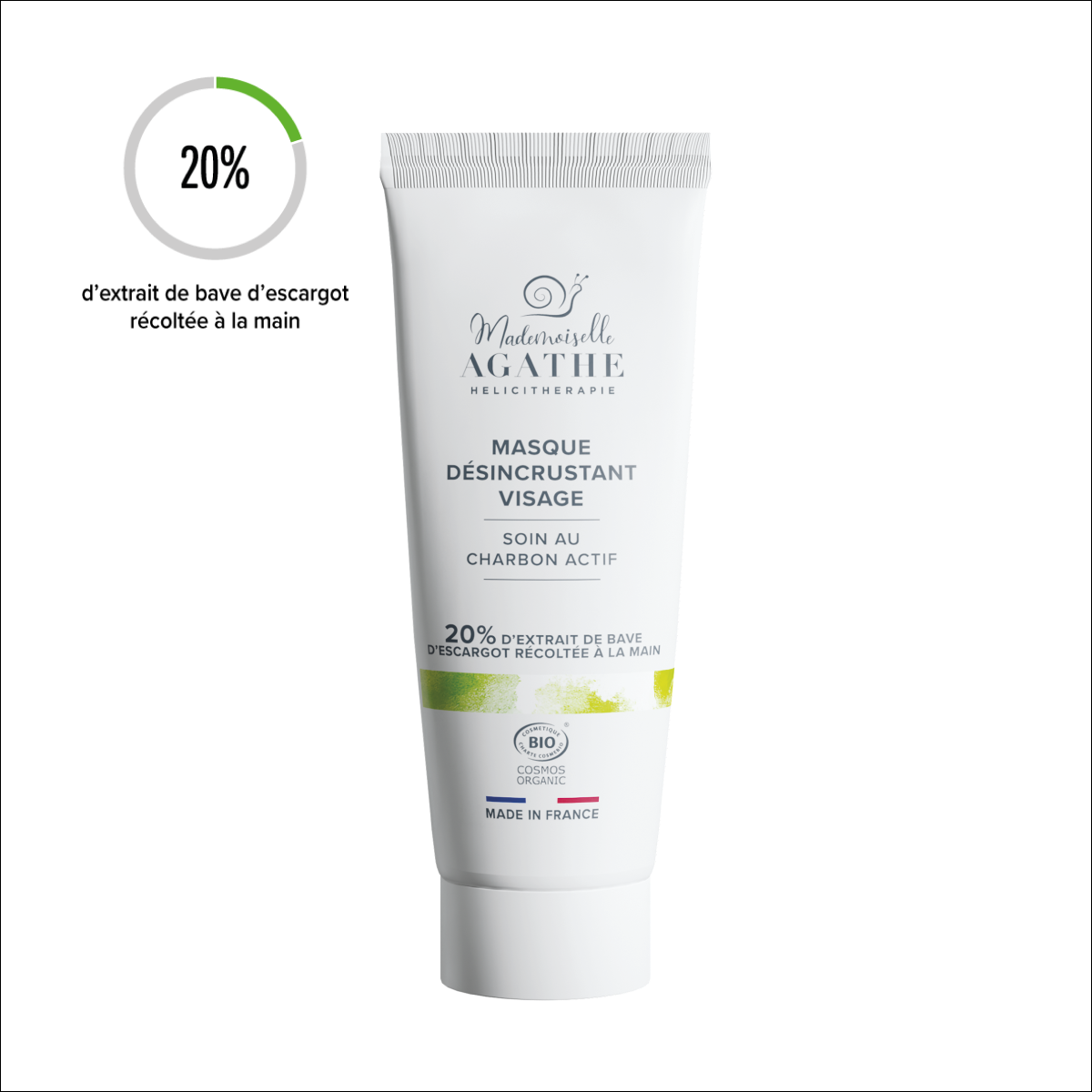 MASK WITH ACTIVATED CHARCOAL Certified Organic - Cleansing &amp; Purifying