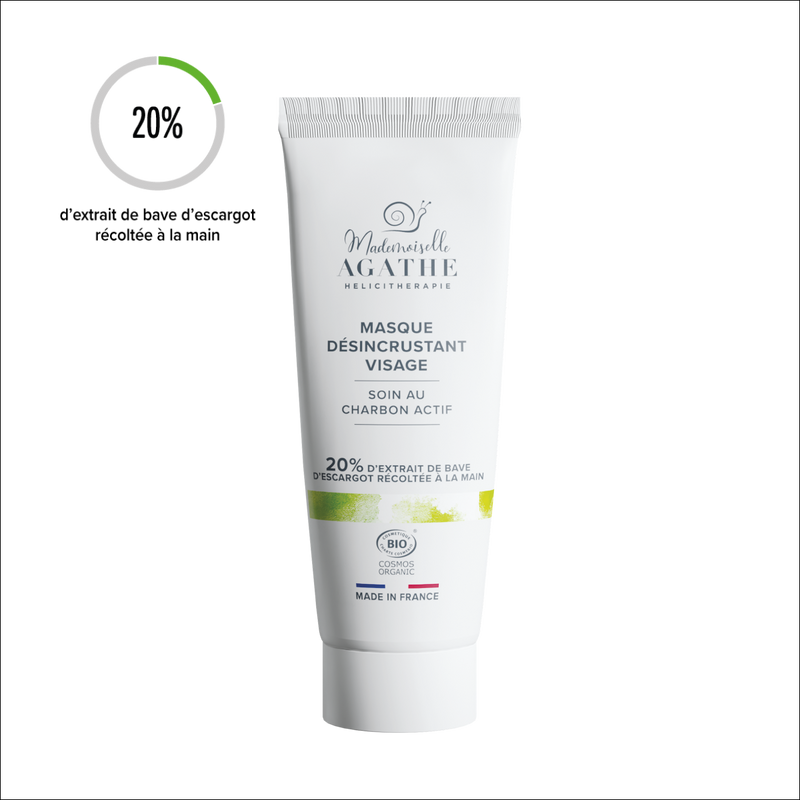 MASK WITH ACTIVATED CHARCOAL Certified Organic - Cleansing &amp; Purifying