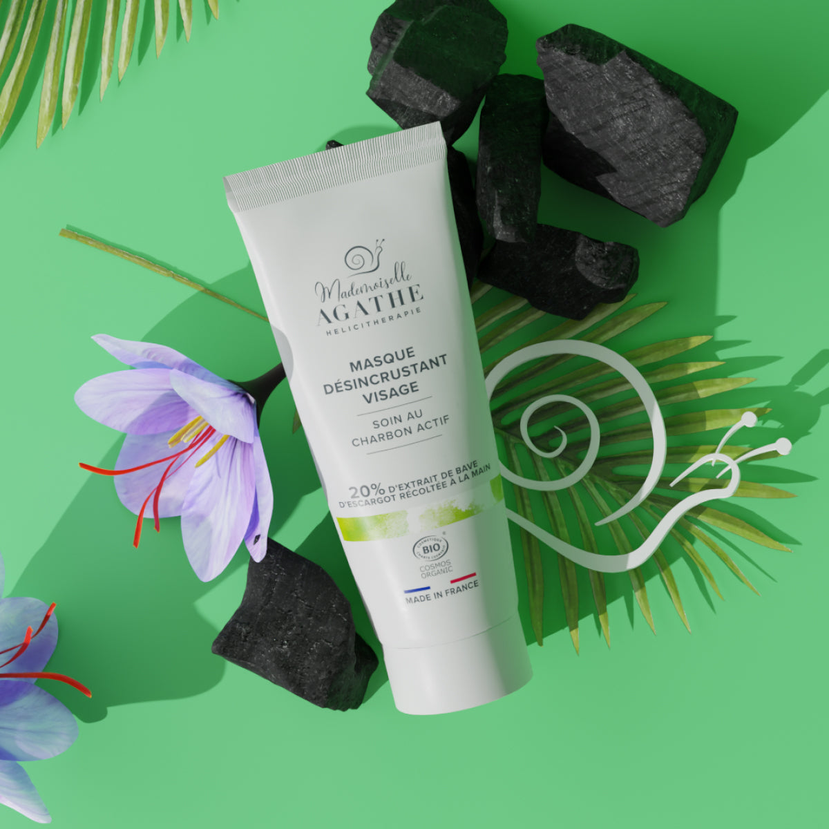 MASK WITH ACTIVATED CHARCOAL Certified Organic - Cleansing &amp; Purifying