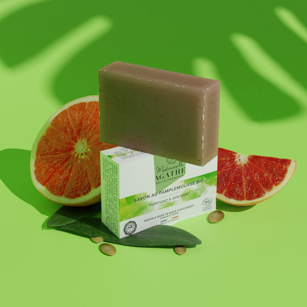 Organic GRAPEFRUIT SOAP - Purifying & Soothing