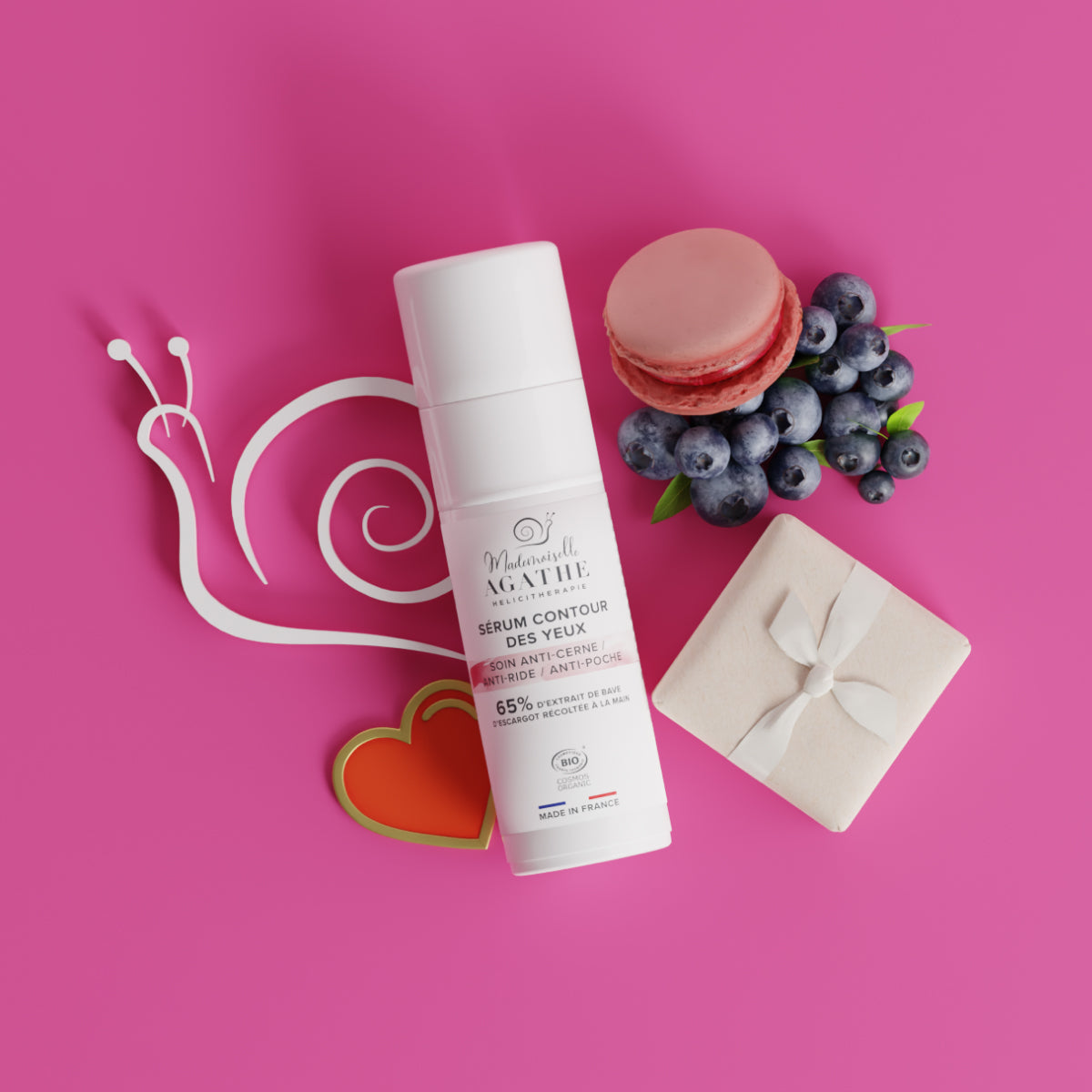 EYE SERUM Certified Organic - Anti-dark circle, anti-wrinkle, anti-puffiness care